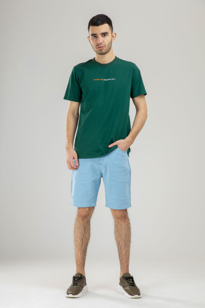 T-shirt qisqa qisma Terra Pro, erkaklar uchun, paxta yashil L SS21CA2N-25-9997