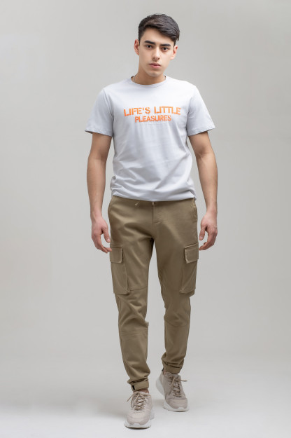 Футболка Короткий Рукав Terra Pro, для мужчин, хлопок Grey XL SS21CA2N-25-40-9688