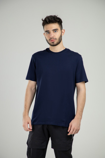 T-ko'ylak qisqa qisma Terra Pro, erkaklar uchun, paxta Navy S SS21CA2N-25-10390