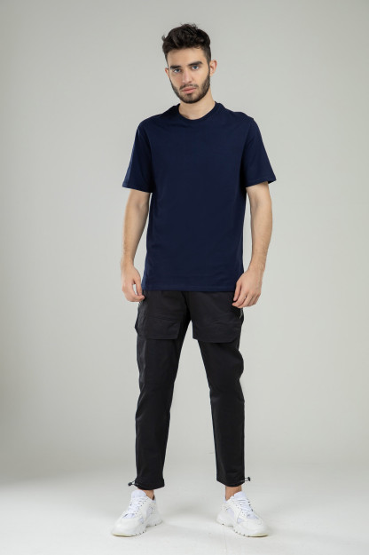 T-shirt qisqa qisma Terra Pro, erkaklar uchun, paxta Navy XXL SS21CA2N-25-10390