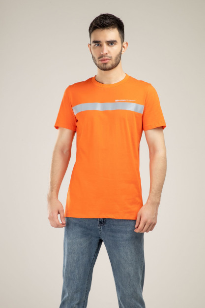 T-shirt qisqa qisma Terra Pro, erkaklar uchun, paxta apelsin L SS21CA2N-25-10004