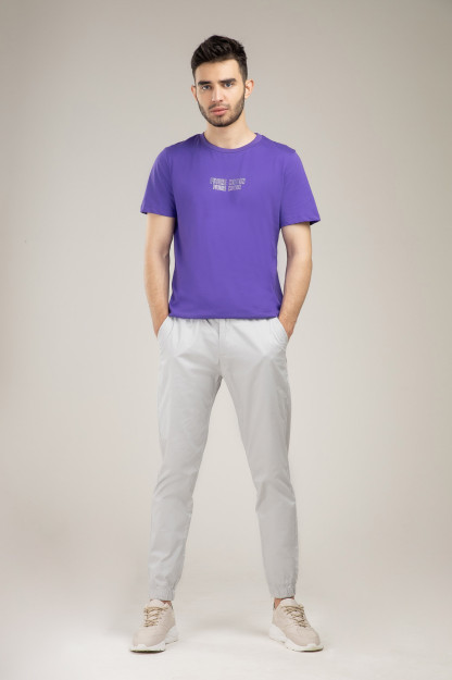 T-ko'ylak qisqa qisma Terra Pro, erkaklar uchun, paxta Violet L SS21CA2N-25-10032
