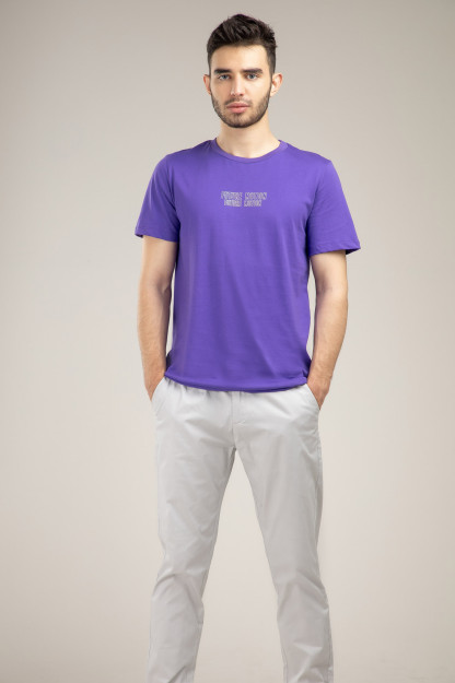 Футболка Короткий Рукав Terra Pro, для мужчин, хлопок Violet XL SS21CA2N-25-10032