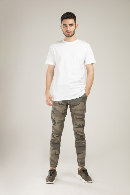 T-shirt qisqa qisma Terra Pro, erkaklar uchun, paxta oq L SS21CA2N-25-10112