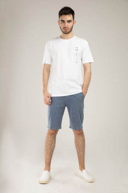 T-shirt qisqa qisma Terra Pro, erkaklar uchun, paxta oq L SS21CA2N-25-1-9551