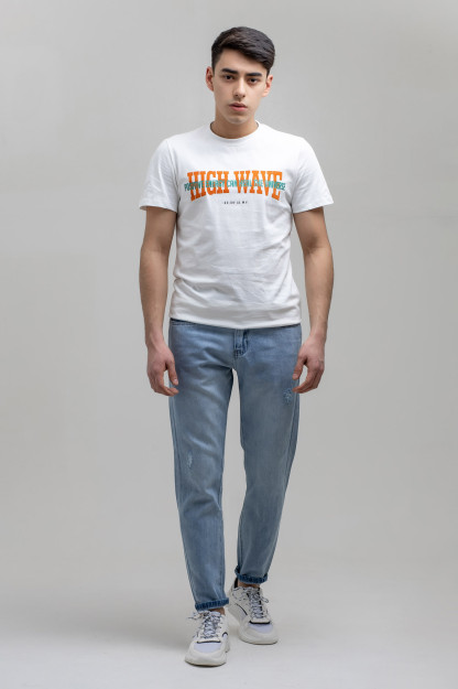 T-shirt qisqa qisma Terra Pro, erkaklar uchun, paxta oq M SS21CA2N-25-1-9754