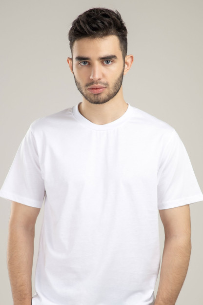 T-shirt qisqa qisma Terra Pro, erkaklar uchun, paxta oq S SS21CA2N-25-10111