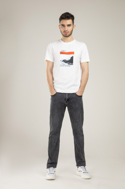 T-shirt qisqa qisma Terra Pro, erkaklar uchun, paxta oq XL SS21CA2N-25-10033