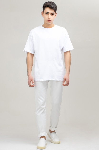 T-shirt qisqa qisma Terra Pro, erkaklar uchun, paxta oq XL SS21CA2N-25-1-9512