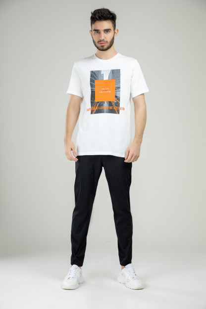 T-shirt qisqa qisma Terra Pro, erkaklar uchun, paxta oq XL SS21CA2N-25-10158