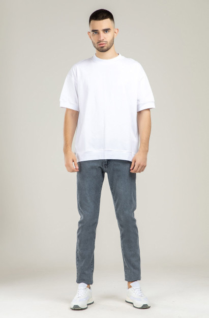 T-shirt qisqa qisma Terra Pro, erkaklar uchun, paxta oq XXL SS21CA2N-25-1-9525