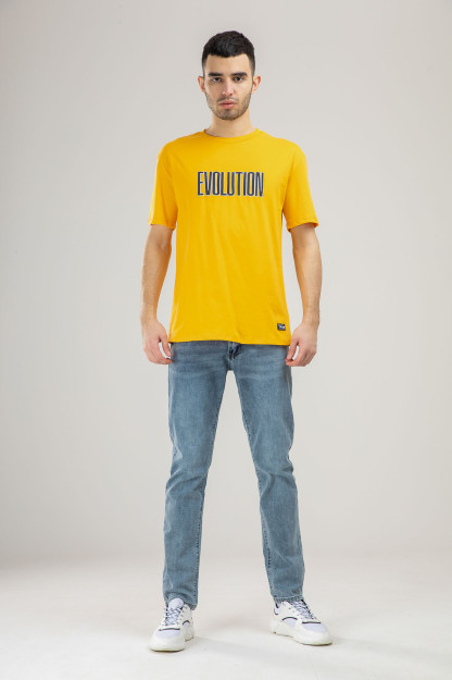 Футболка Короткий Рукав Terra Pro, для мужчин, хлопок Yellow L SS21CA2N-25-15-9690