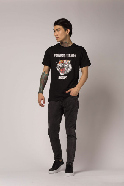 Terra Pro t-shirt, erkaklar uchun, paxta qora XL SS20CA2N-25-4-7434