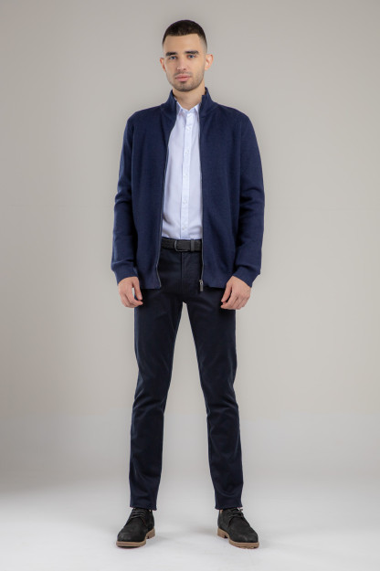 Kardigan qisqa uzunligi Terra Pro, erkaklar uchun, akril Navy S AW21CA2N-33-10634
