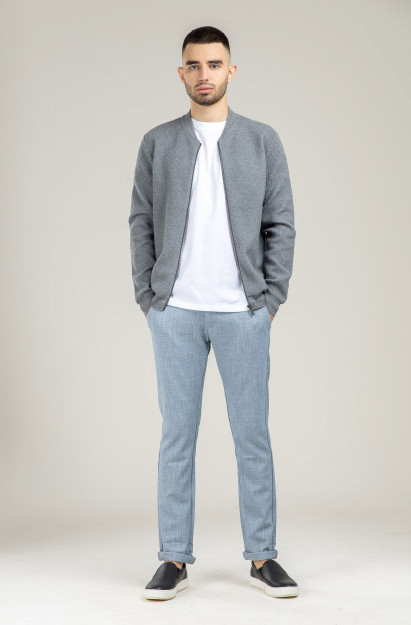 Kardigan qisqa uzunligi Terra Pro, erkaklar uchun, paxta Grey XXL AW21CA2N-33-10349