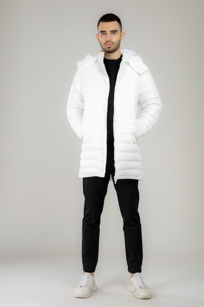 Jacket uzoq uzunlik Terra Pro, erkaklar uchun, plashevka oq L AW21CA1N-12-10207
