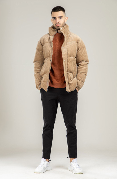 Куртка Короткая Длина Terra Pro, для мужчин, вельвет Beige L AW21CA1N-12-10181