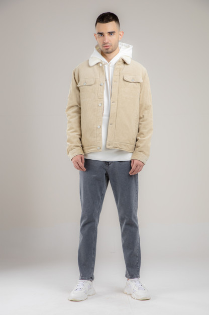 Ko'ylagi qisqa uzunligi Terra Pro, erkaklar uchun, corduroy bej L AW21CA1N-12-10182