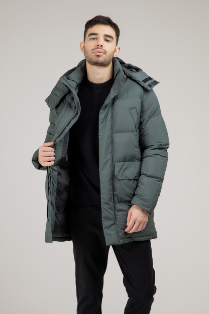Ko'ylagi o'rtacha uzunligi yashil XXL AW21CA1N-12-10208