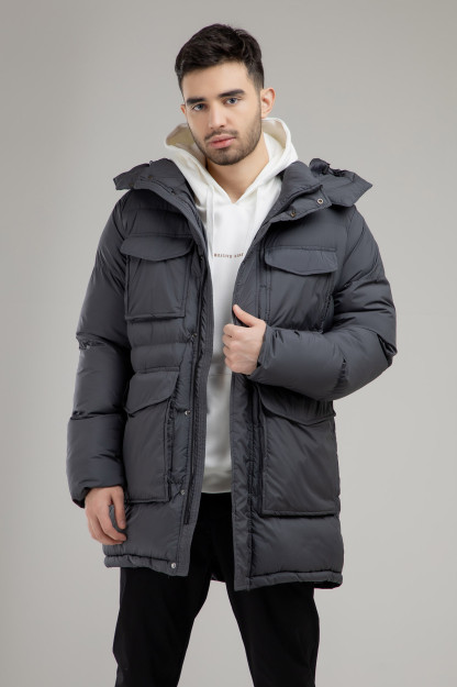 Ko'ylagi o'rtacha uzunligi Terra Pro, erkaklar uchun, plashevka Dark Grey XXL AW21CA1N-12-10200