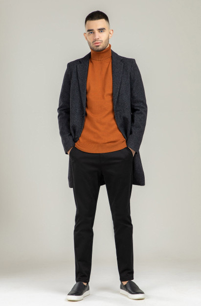 Coat Long Length Terra Pro, erkaklar uchun, drape Dark Grey 56 AW21CA1N-35-10575