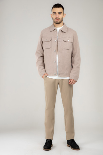 Palto qisqa uzunligi Terra Pro, erkaklar uchun, polyester bej XXL AW21CA1N-35-10333
