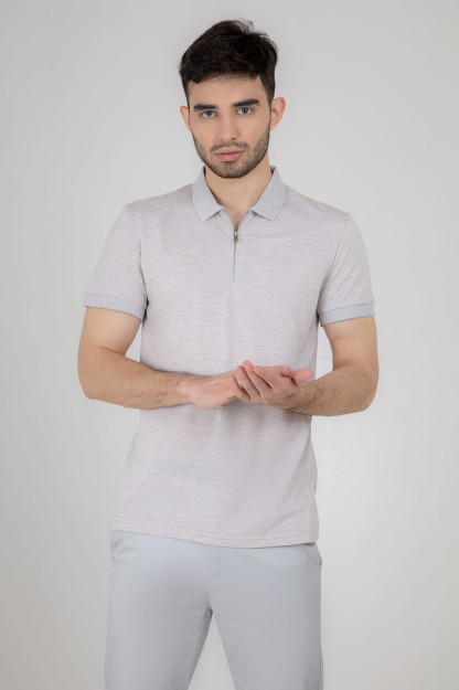 Polo qisqa qisma bej XXL SS22CA2N-17-14-11060