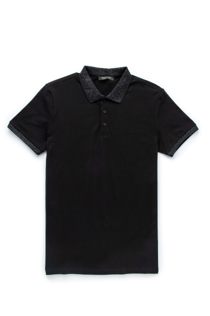 Polo qisqa qisma qora L AW20CA2N-17-4-9062