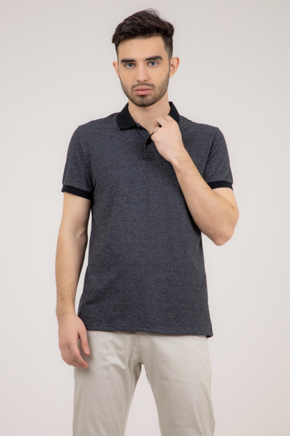 Polo qisqa qisma qora kulrang XL SS22CA2N-17-2-11443