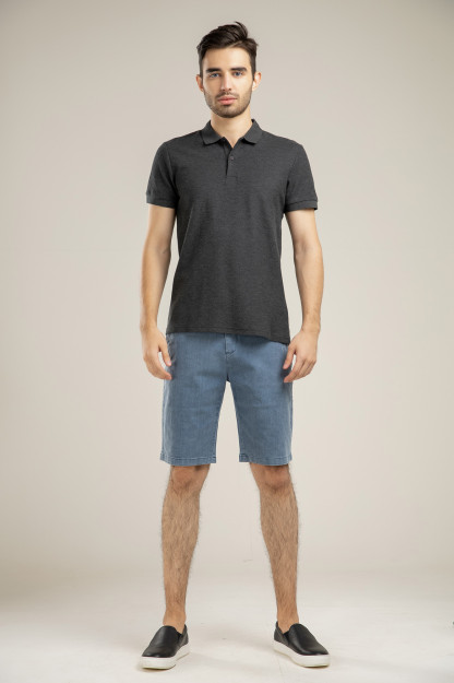 Polo qisqa qisma quyuq kulrang XXL SS21CA2N-17-10375