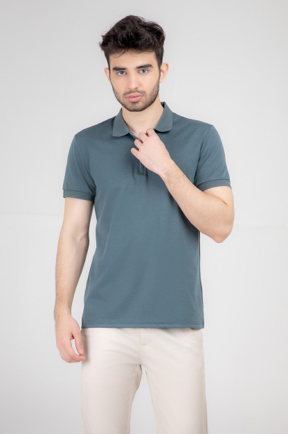 Polo qisqa qisma yashil M SS22CA2N-17-39-11650