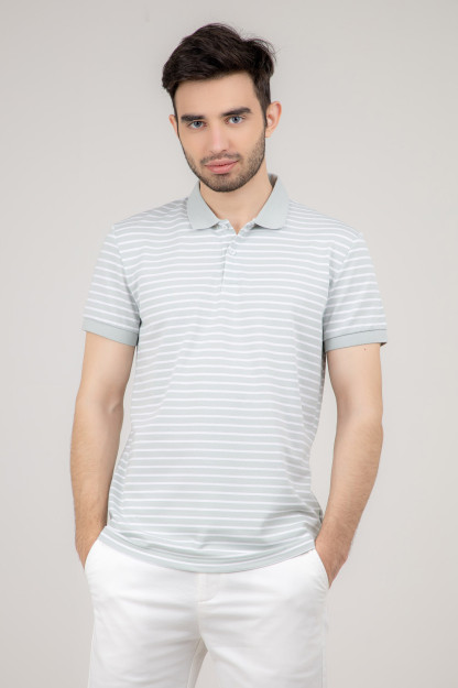 Polo qisqa qisma yashil S SS22CA2N-17-39-11448
