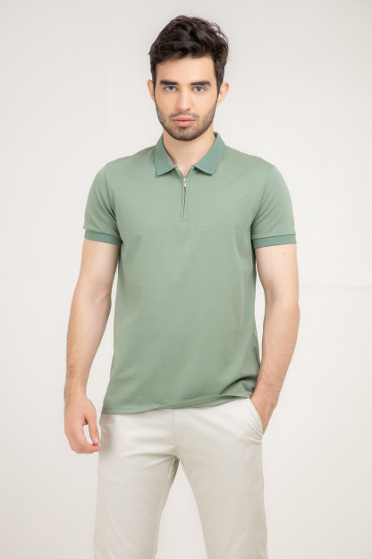 Polo qisqa qisma yashil XL SS22CA2N-17-39-11048