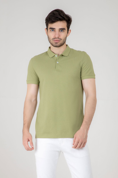 Polo qisqa qisma yashil XXL SS22CA2N-17-39-10845