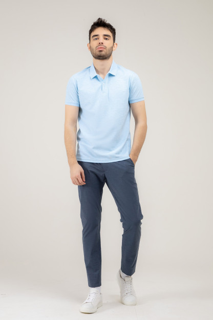 Polo qisqa qisma yengil moviy M SS22CA2N-17-46-10942