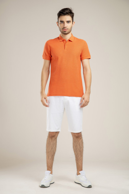Polo qisqa qisma apelsin S SS21CA2N-17-10375