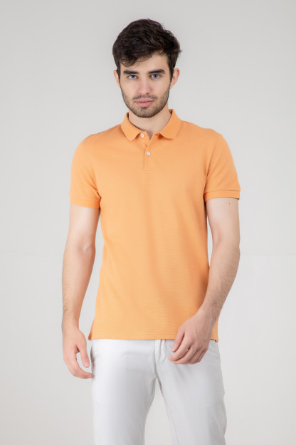 Polo qisqa qisma apelsin S SS22CA2N-17-16-10844