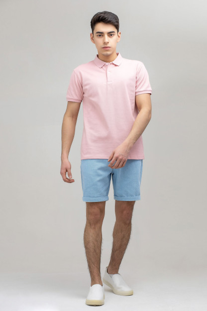 Поло короткий рукав Pink L SS21CA2N-17-9-9624