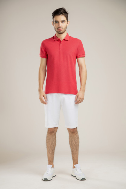 Polo qisqa qisma qizil XXL SS21CA2N-17-10375