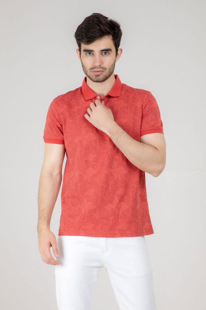Polo qisqa qisma qizil XXL SS22CA2N-17-12-11734