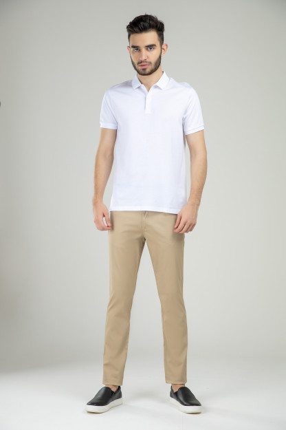 Поло Короткий Рукав Terra Pro, для мужчин, мерсеризованный хлопок White S SS21CA2N-17-10122