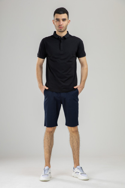 Polo qisqa qisma Terra Pro, erkaklar uchun, mercirized paxta qora S SS21CA2N-17-4-9605