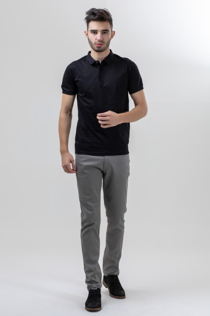 Polo qisqa qisma Terra Pro, erkaklar uchun, mercirized paxta qora S AW20CA2N-17-4-8956