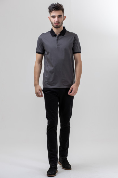 Polo qisqa qisma Terra Pro, erkaklar uchun, mercirized paxta Dark Grey M AW20CA2N-17-2-8978