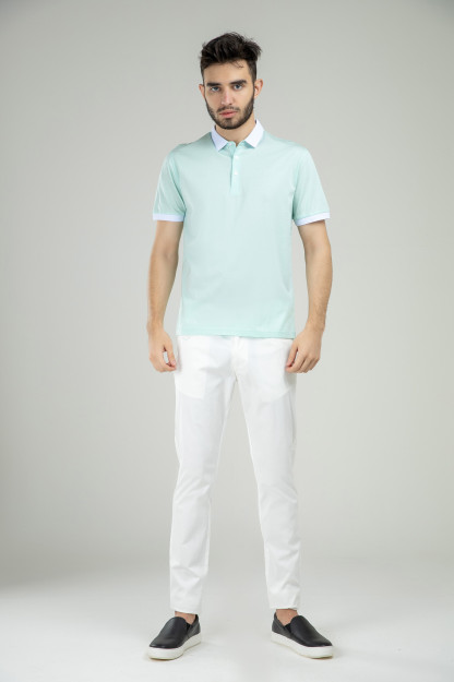 Polo qisqa qisma Terra Pro, erkaklar uchun, mercirized paxta Menthol L SS21CA2N-17-10118