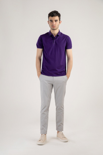Polo qisqa qisma Terra Pro, erkaklar uchun, mercirized paxta Violet XL SS21CA2N-17-11-9635