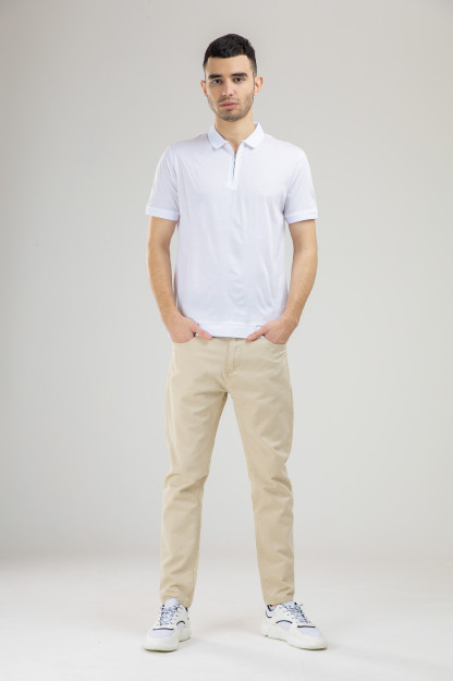 Поло Короткий Рукав Terra Pro, для мужчин, мерсиризированный хлопок White L SS21CA2N-17-1-9953