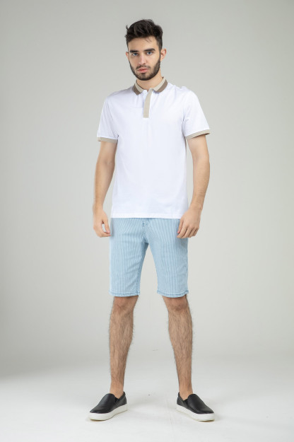 Polo qisqa qisma Terra Pro, erkaklar uchun, mercirized paxta oq XL SS21CA2N-17-10119
