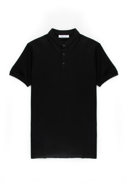 Polo qisqa qisma Terra Pro, erkaklar uchun, paxta qora M AW20CA2N-17-4-8953