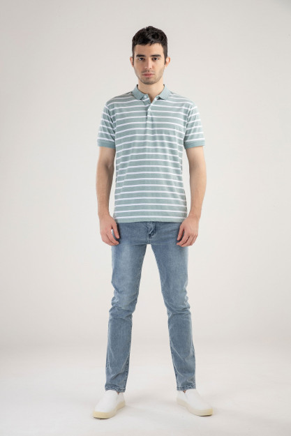 Polo qisqa qisma Terra Pro, erkaklar uchun, paxta yashil M SS21CA2N-17-10013